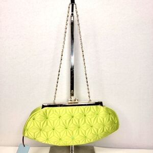 Kate Landry Elegant Lime Green Quilted Clutch. P188‎